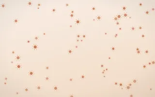 Terracotta Suns — light orange and beige celestial background