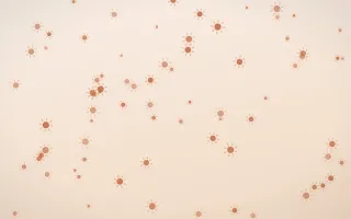 Terracotta Suns III — light orange and beige celestial background, variation III
