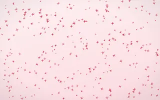 Cherry Soda Twinkles Dense II — light red and white celestial background, variation II