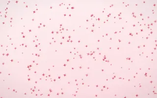 Cherry Soda Twinkles Dense III — light red and white celestial background, variation III