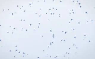 Denim Day Twinkles II — light blue and white celestial background, variation II