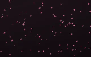 Flamingo Noir Twinkles — dark pink and black celestial background