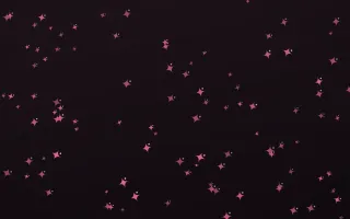 Flamingo Noir Twinkles II — dark pink and black celestial background, variation II