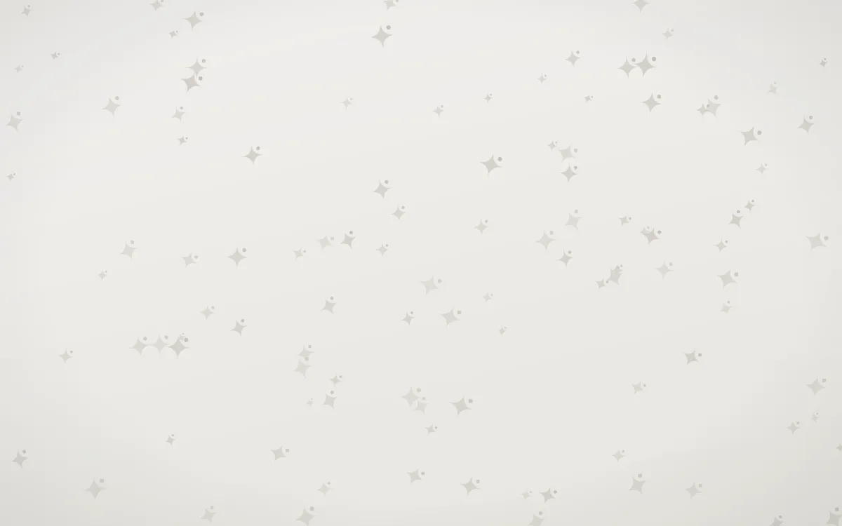 Fogline Twinkles — light grey, orange and white celestial background