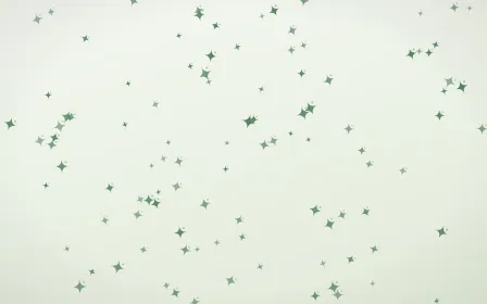 Forest Cream Twinkles — light green and white celestial background