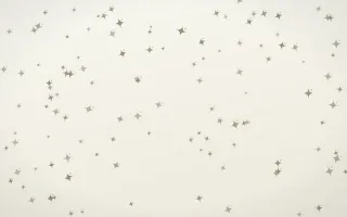 Fresh Linen Twinkles II — light yellow and white celestial background, variation II