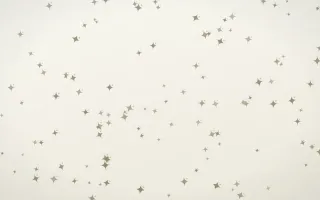 Fresh Linen Twinkles III — light yellow and white celestial background, variation III