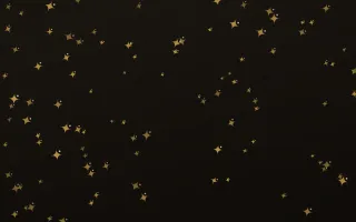 Golden Noir Twinkles — dark gold, yellow and black celestial background