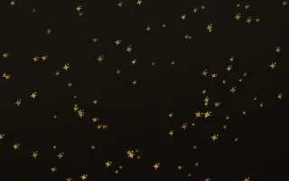 Golden Noir Twinkles II — dark gold, yellow and black celestial background, variation II