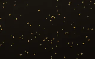 Golden Noir Twinkles III — dark gold, yellow and black celestial background, variation III