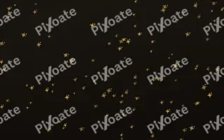 Golden Noir Twinkles III — dark gold, yellow and black celestial background, variation III