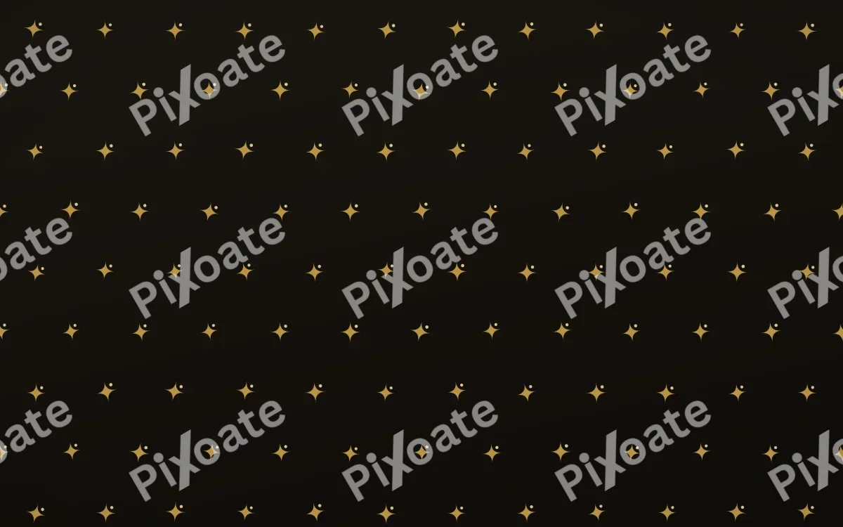 Golden Noir Twinkles Tiled — dark gold, yellow and black celestial background