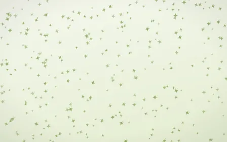 Matcha Latte Twinkles Dense — light green and white celestial background