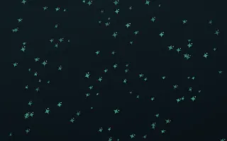 Midnight Garden Twinkles — dark green and black celestial background