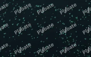 Midnight Garden Twinkles Dense — dark green and black celestial background