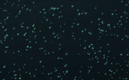 Midnight Garden Twinkles Dense — dark green and black celestial background