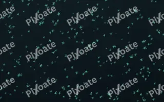 Midnight Garden Twinkles Dense II — dark green and black celestial background, variation II