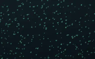 Midnight Garden Twinkles Dense III — dark green and black celestial background, variation III