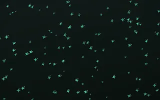 Mint Noir Twinkles — dark green and black celestial background