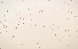 Mocha Milk Twinkles — light orange and white celestial background