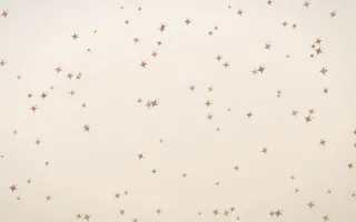 Mocha Milk Twinkles II — light orange and white celestial background, variation II