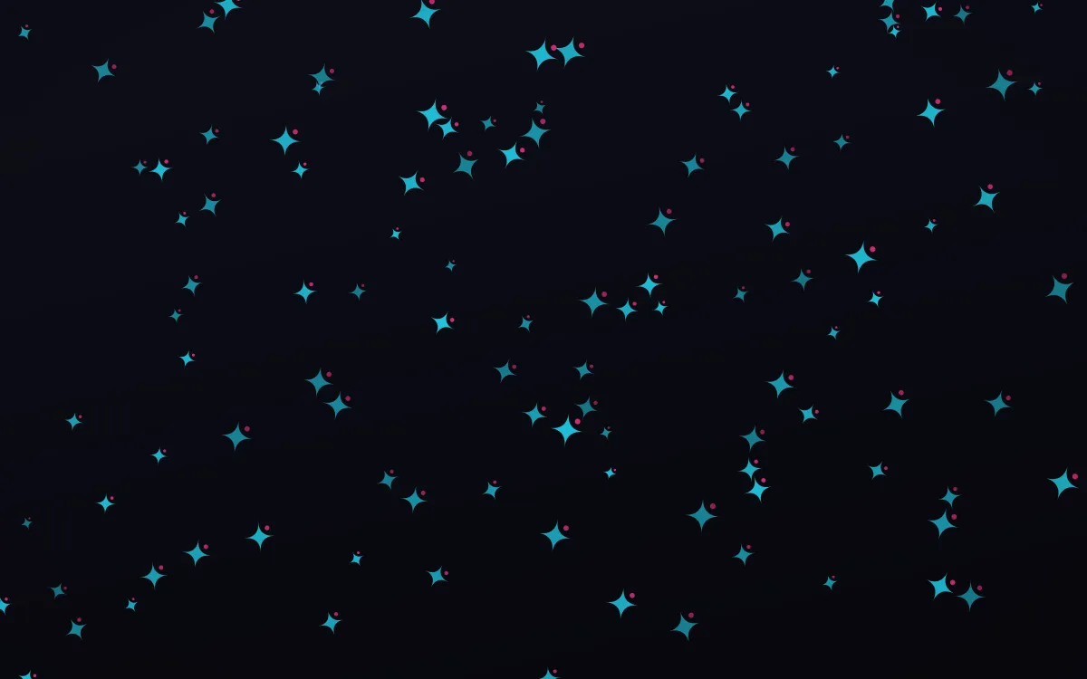 Neonline Twinkles — dark teal, pink and black celestial background
