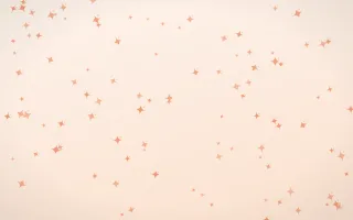 Peach Fuzz Twinkles — light orange and white celestial background