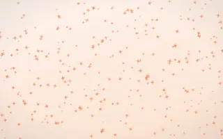 Peach Fuzz Twinkles Dense II — light orange and white celestial background, variation II