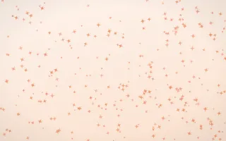 Peach Fuzz Twinkles Dense III — light orange and white celestial background, variation III