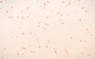 Peach Fuzz Twinkles II — light orange and white celestial background, variation II