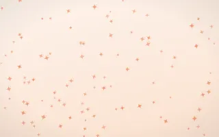Peach Fuzz Twinkles III — light orange and white celestial background, variation III