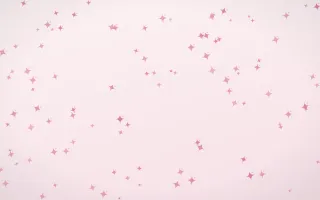 Rosewater Twinkles II — light pink and white celestial background, variation II