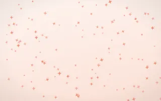 Sorbet Twinkles II — light red, orange and white celestial background, variation II