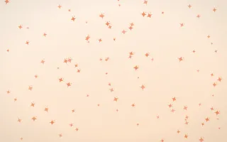 Sunset Pop Twinkles — light orange and beige celestial background