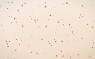 Terracotta Twinkles III — light orange and beige celestial background, variation III