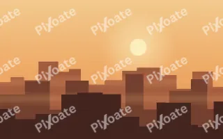Amber Avenue II — colourful orange and red city background, variation II