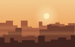 Amber Avenue III — colourful orange and red city background, variation III