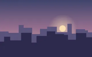 Dawn District II Dawn District II — dark blue city background, variation II