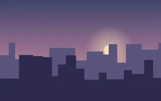 Dawn District III Dawn District III — dark blue city background, variation III