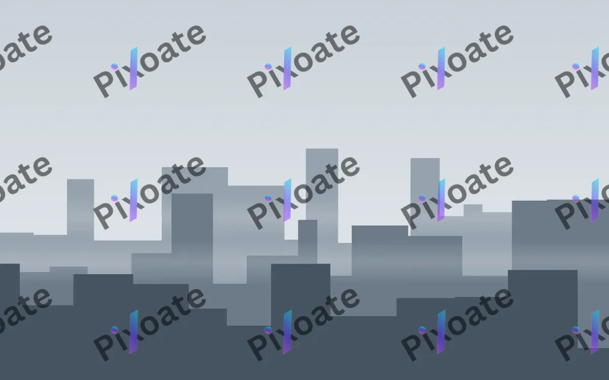 Fog City Morning — light blue city background