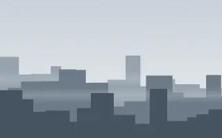Fog City Morning II — light blue city background, variation II