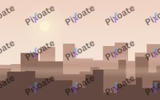 Harbor Dawn City III — light beige, orange and brown city background, variation III