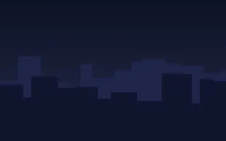 Midnight Metro III — dark black and blue city background, variation III