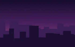 Neon Harbor III — dark purple city background, variation III