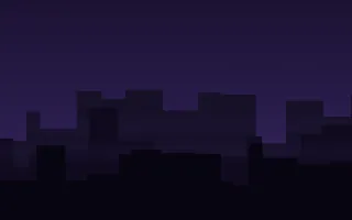 Neon Metropolis — dark purple and black city background