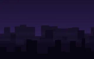 Neon Metropolis II — dark purple and black city background, variation II
