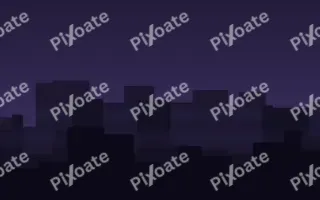 Plum Skyline Night III — dark purple, blue and black city background, variation III