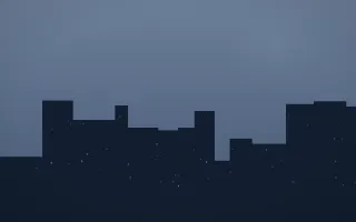 Blue Hour Skyline IV — dark blue city background, variation IV