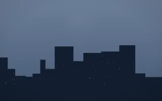 Blue Hour Skyline IX — dark blue city background, variation IX