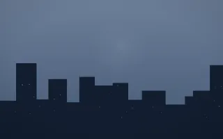 Blue Hour Skyline VI — dark blue city background, variation VI